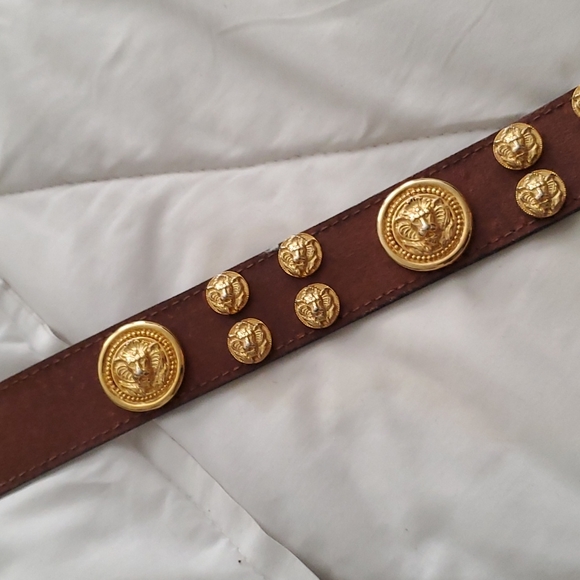 CODE AZURE leather belt size 32 NEW no tag - Picture 7 of 8